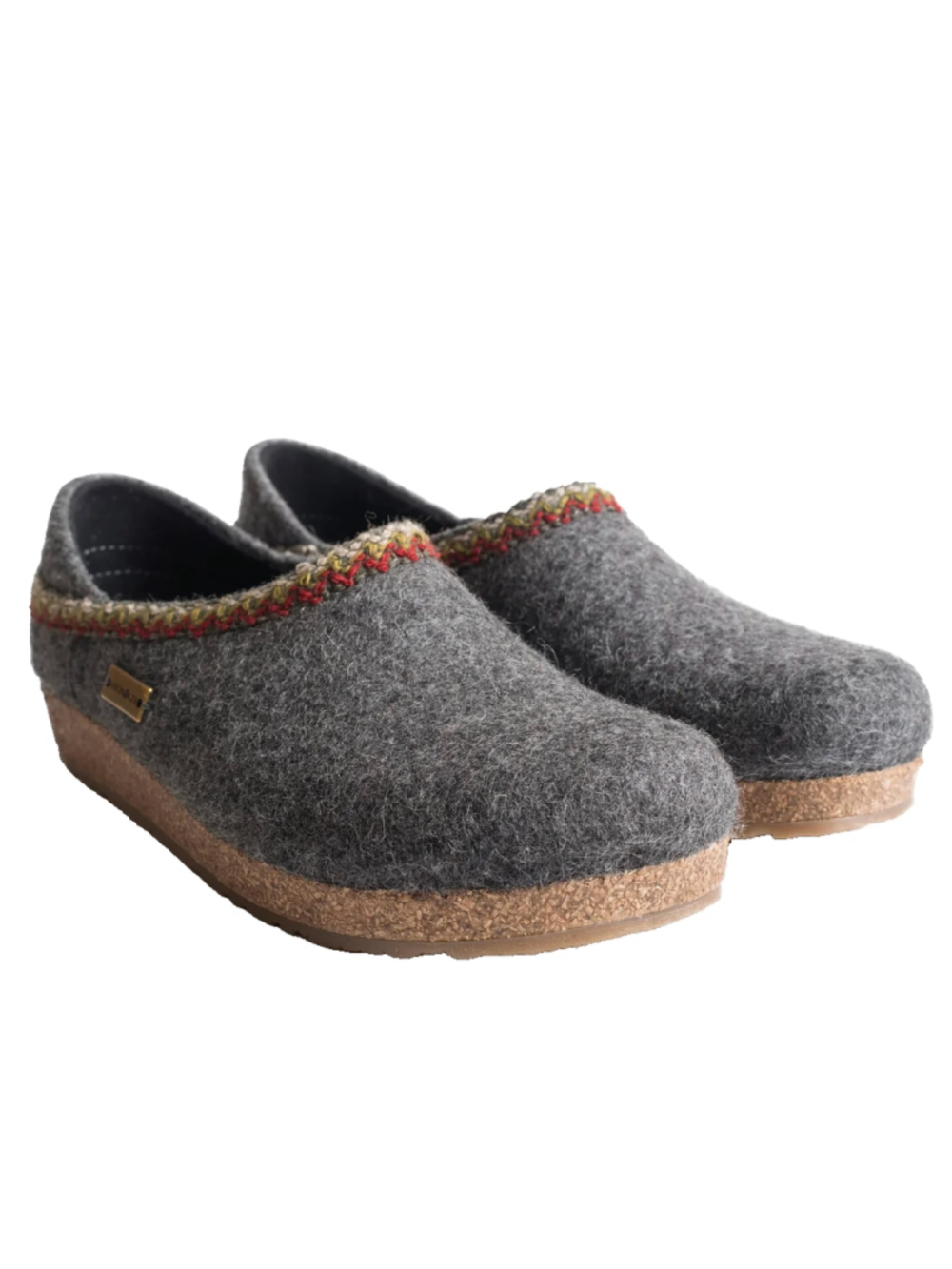 Haflinger Grizzly GZH ZigZag Clog Grey size 38